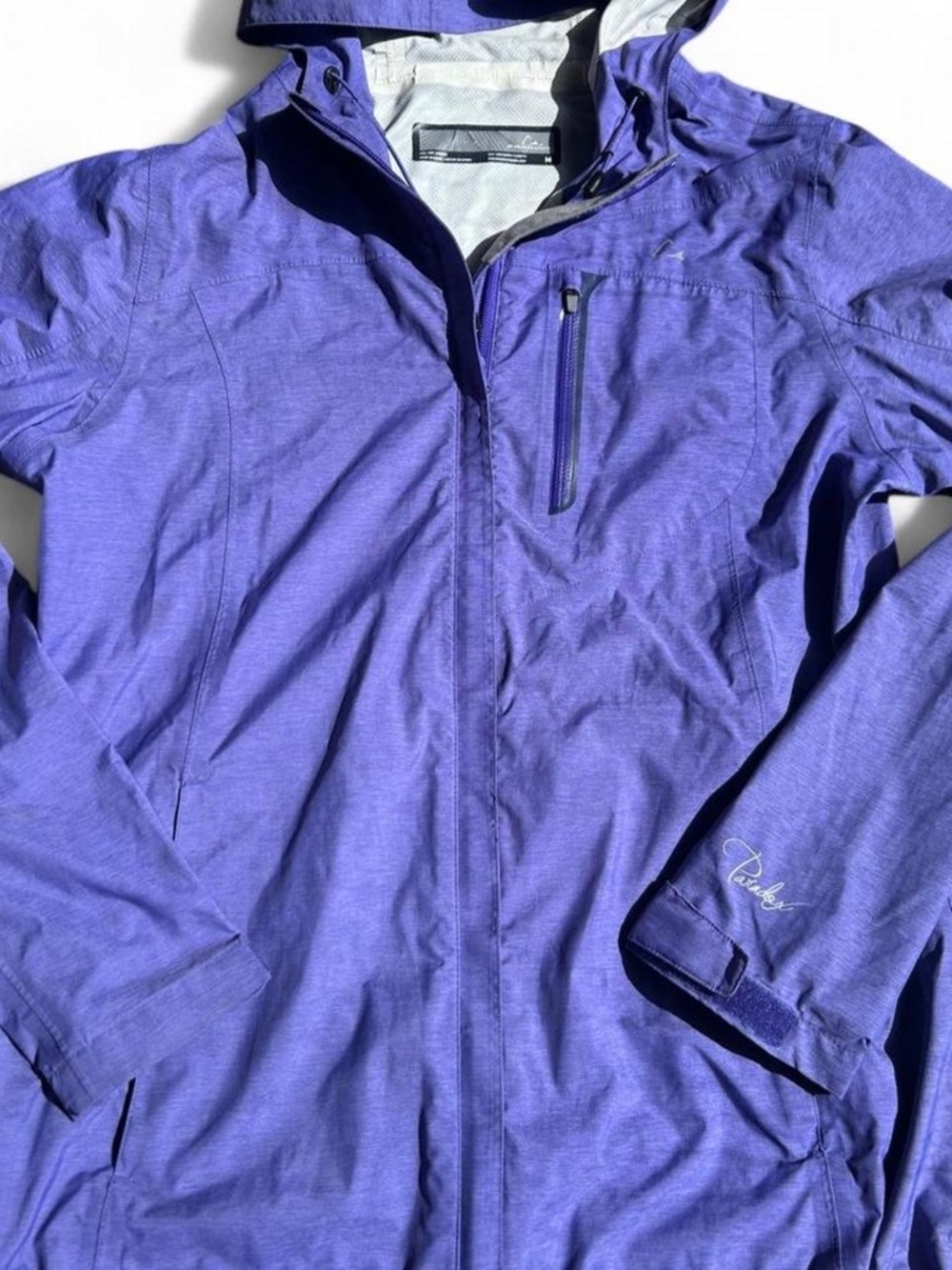 Paradox Women’s M Spectra Purple Waterproof Rain Jacket Hooded Windproof UPF 50